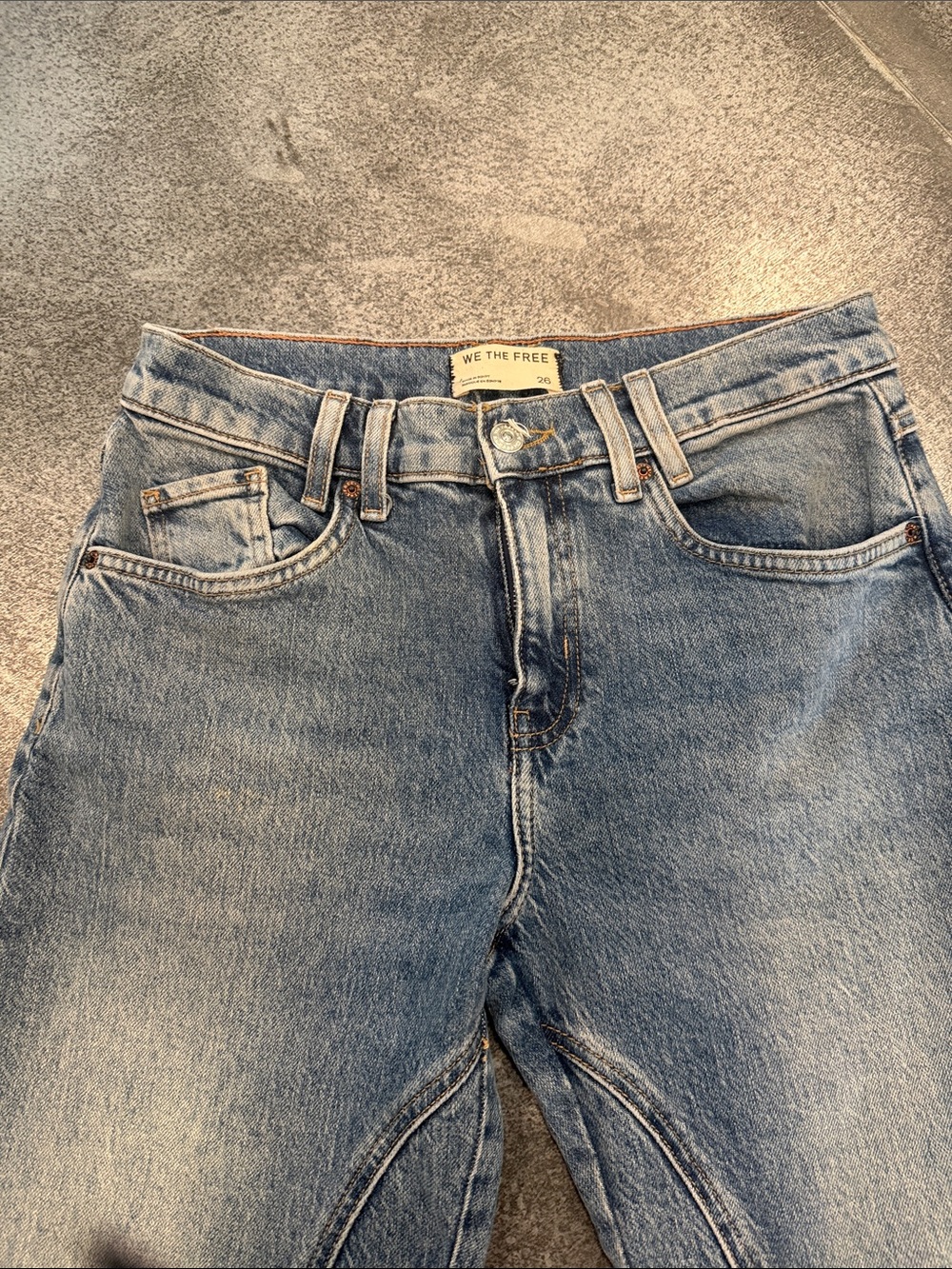 We The Free Light Blue Straight Men's Jeans